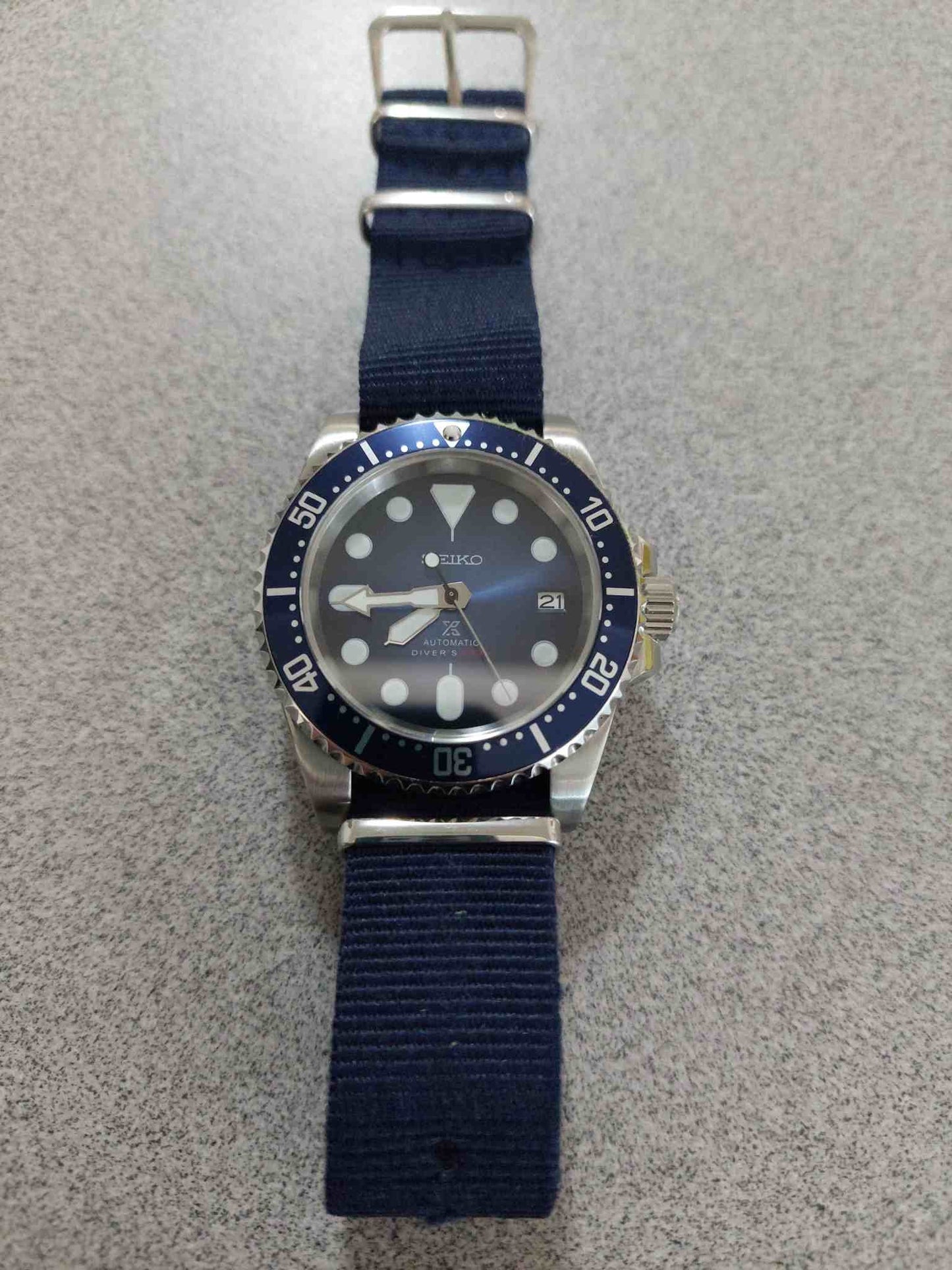 Ocean Blue Sport Style Watch