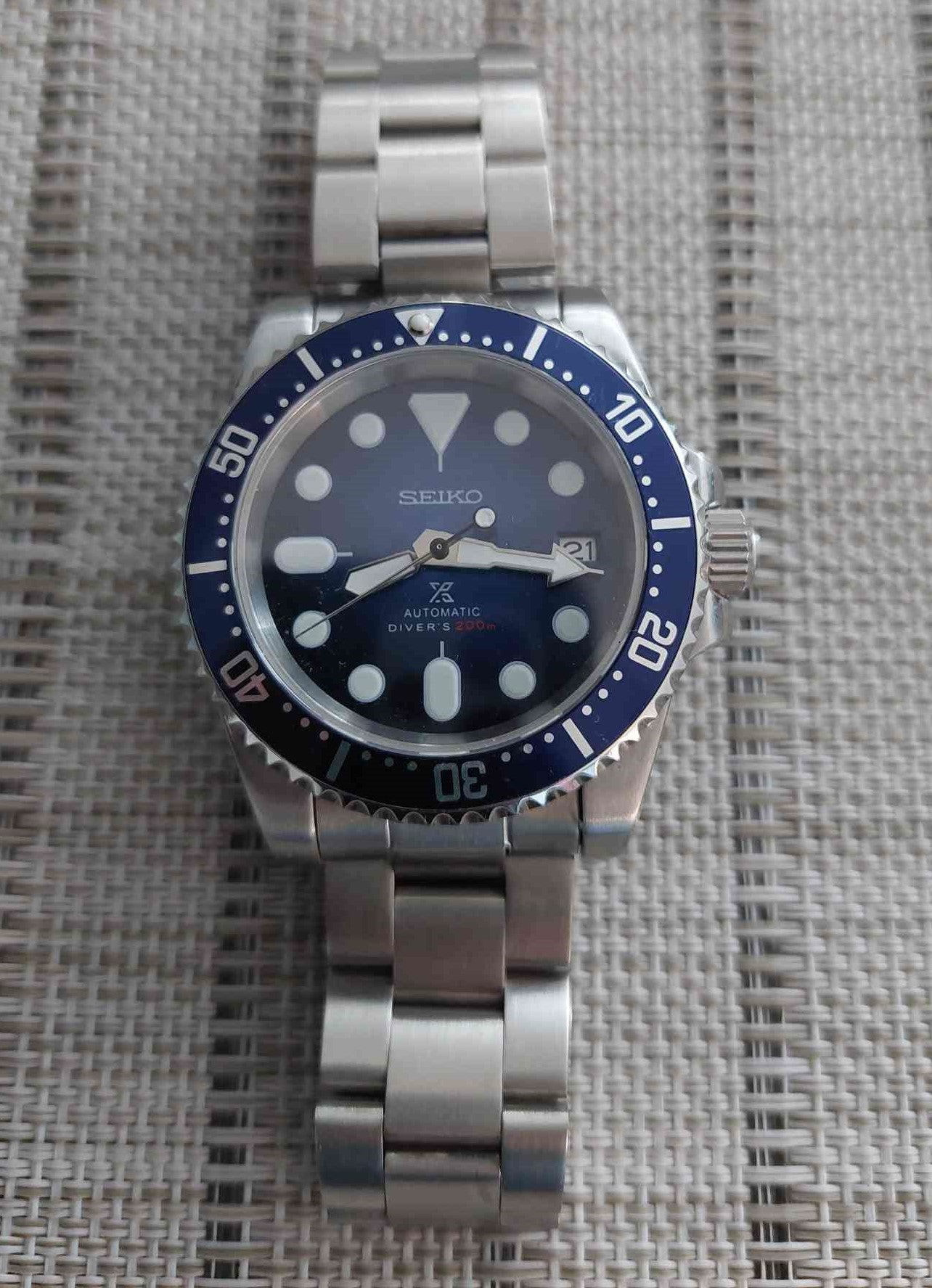 Ocean Blue Sport Style Watch