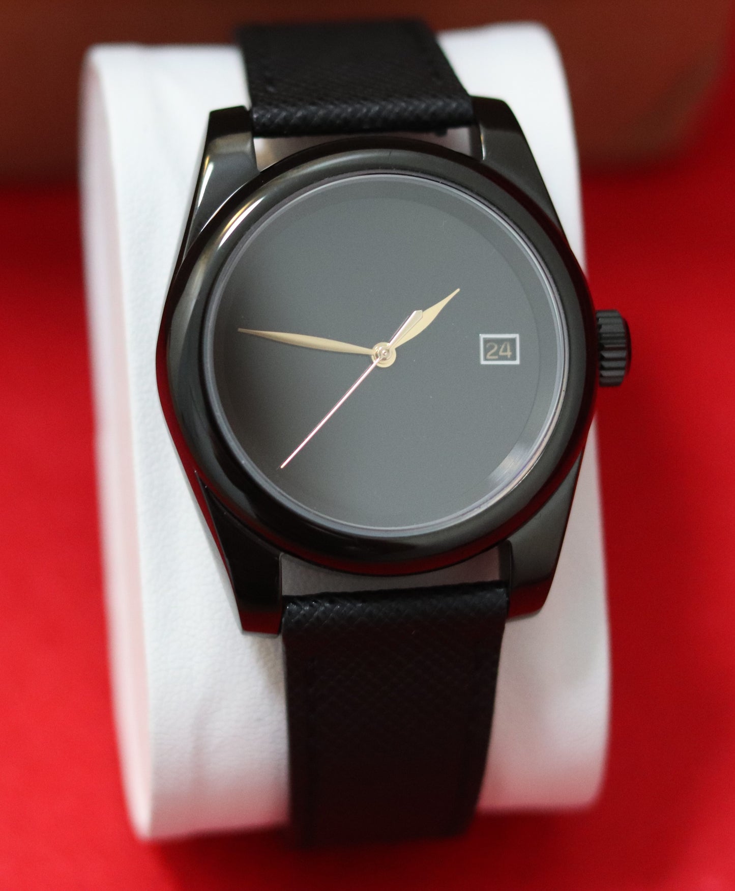Black Minimalist Dress Watch