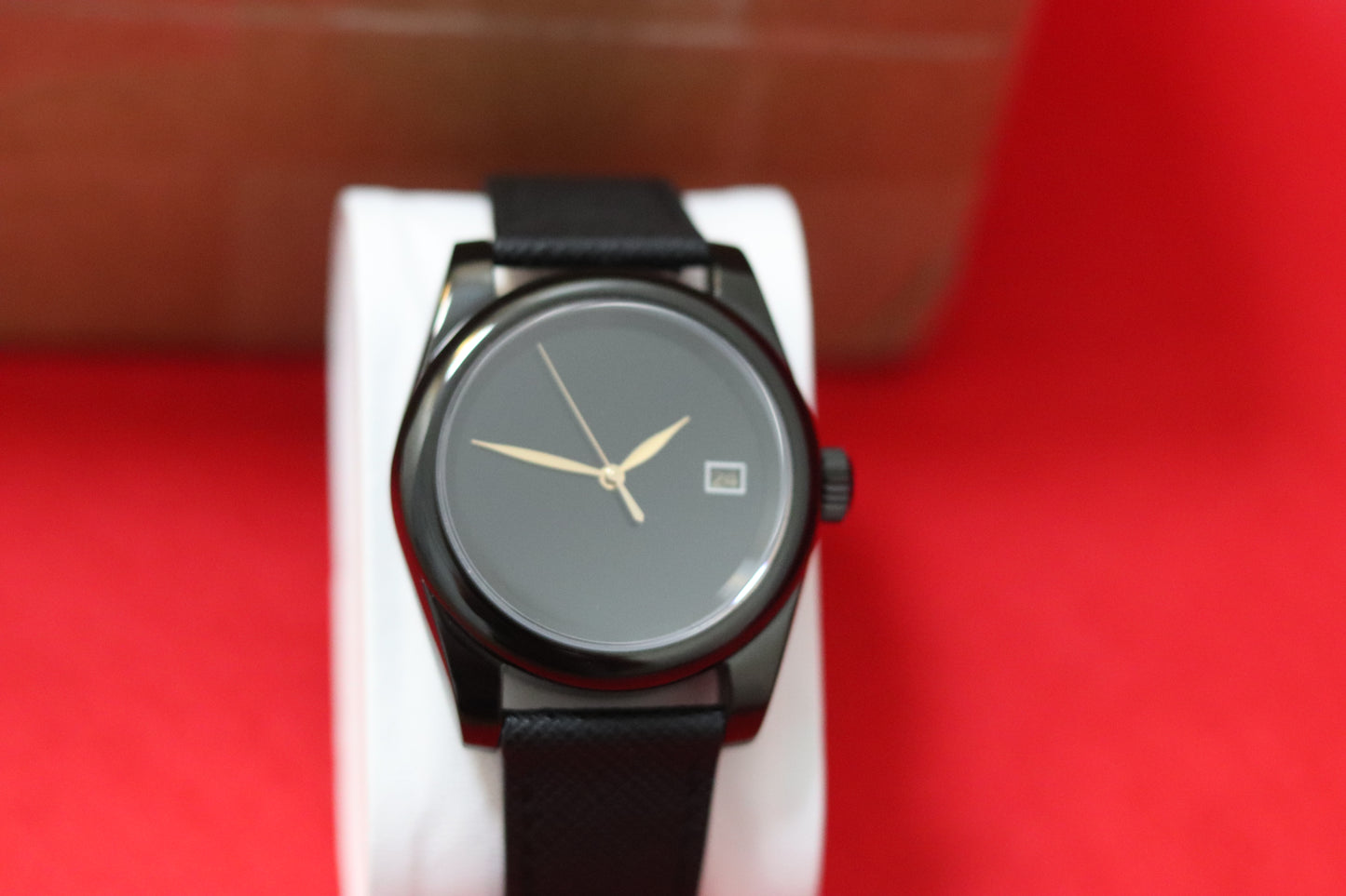 Black Minimalist Dress Watch