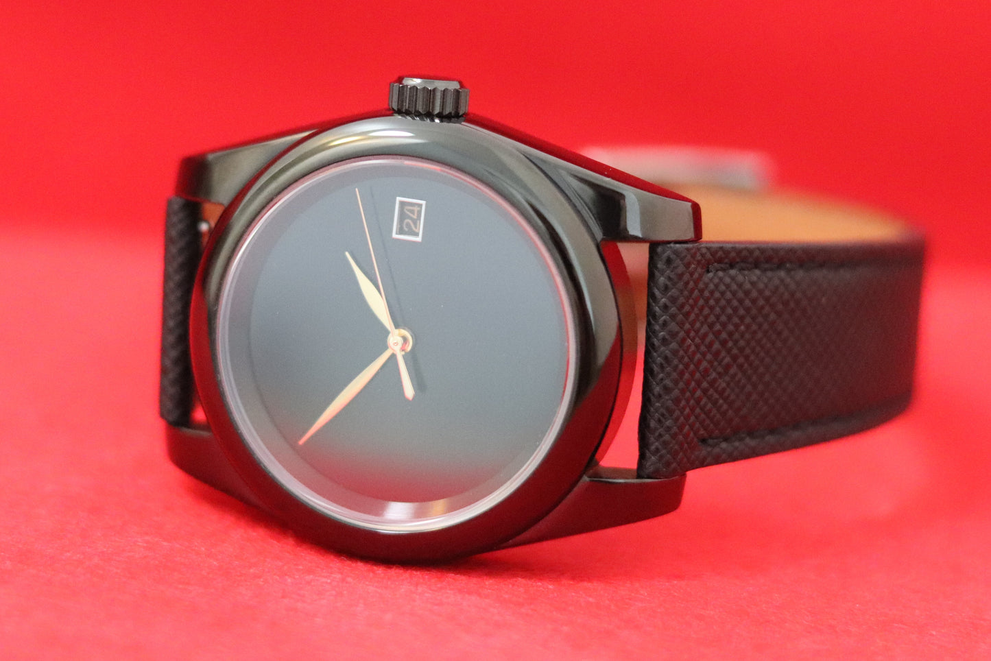 Black Minimalist Dress Watch