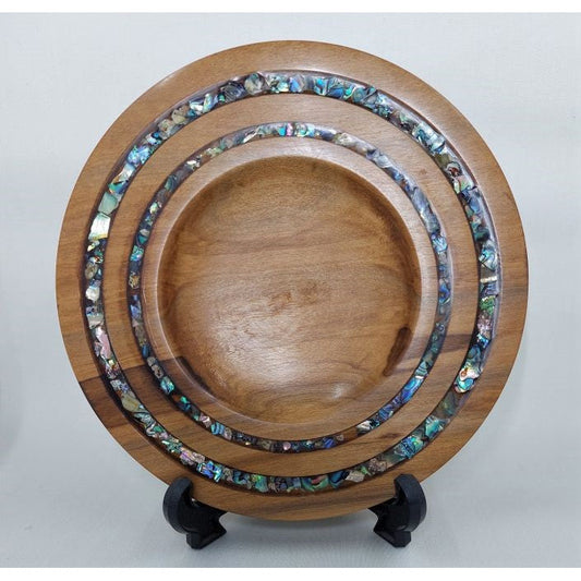 Pukatea and Paua Ripples Bowl