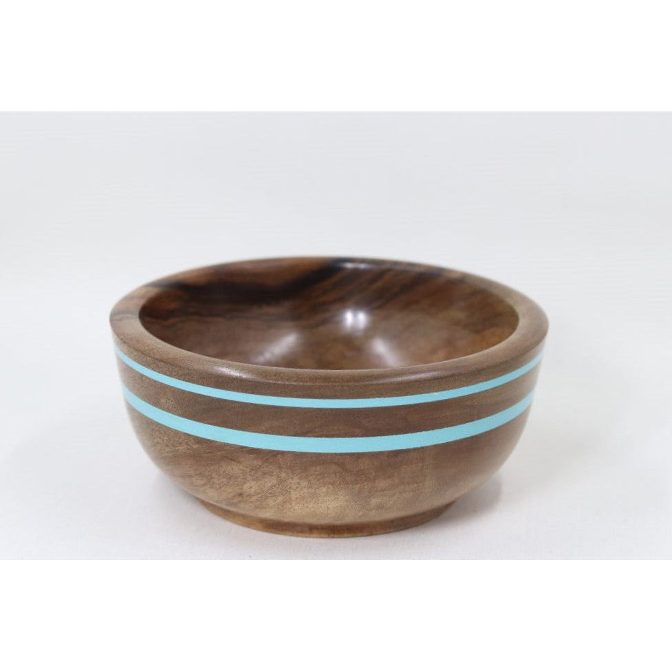 Walnut and Turquoise Bowl