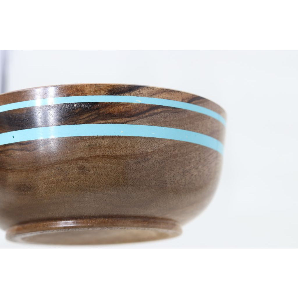 Walnut and Turquoise Bowl